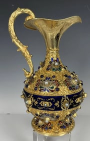 AUSTRO-HUNGARIAN STERLING SILVER EWER