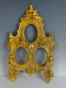 19TH C. ORMOLU PICTURE FRAME