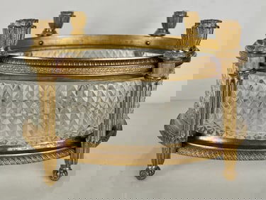 ORMOLU MOUNTED BACCARAT CENTREPIECE