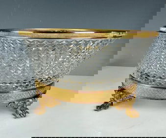 ORMOLU MOUNTED BACCARAT CRYSTAL CENTREPIECE