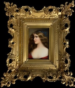 19TH C. GERMAN PORCELAIN PLAQUE
