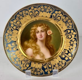 ROYAL VIENNA STYLE PORTRAIT PLATE