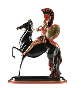 ERTE COLD PAINTED BRONZE SCULPTURE “AMAZON”