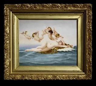 A LARGE BERLIN KPM PORCELAIN PLAQUE