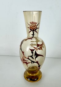 ENAMELLED E. GALLE MINIATURE VASE