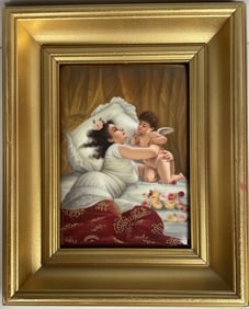 19TH C. GERMAN PORCELAIN PLAQUE