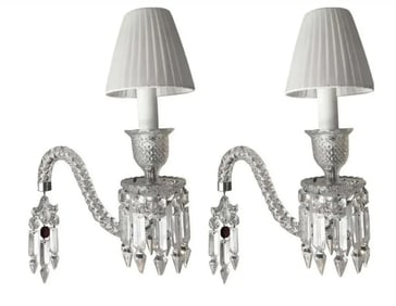 A PAIR OF FANTOME BACCARAT PENDANT LIGHTS