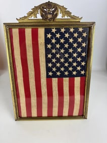 AMERICAN FLAG WITH 45 STARS FRAMED