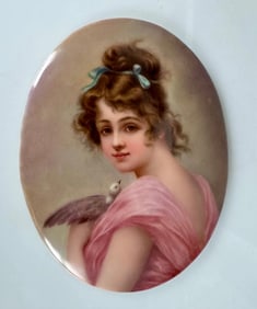 19TH C. GERMAN PORCELAIN PLAQUE