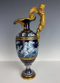 19TH C. ROYAL WORCESTER PATE SUR PATE EWER