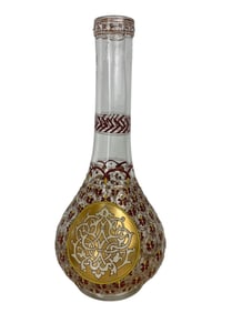 19TH C. FRENCH ENAMELED GLADD VASE
