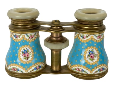 19TH C. FRENCH ENAMEL OPERA GLASSES