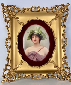 LARGE GERMAN PORCELAIN PLAQUE