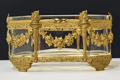 ORMOLU MOUNTED BACCARAT CRYSTAL BOWL