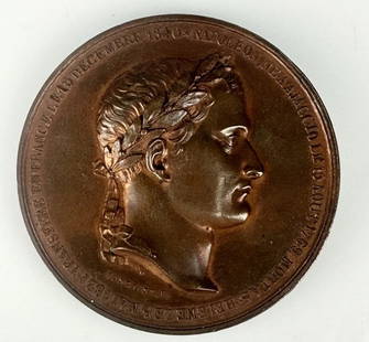 NAPOLEONIC BRONZE MEDAL: Estimate $200-300