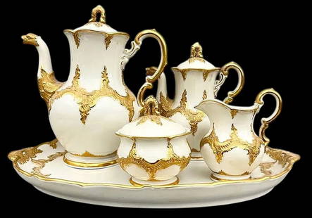 MEISSEN PORCELAIN TETE-A-TETE: Circa 1900. Estimate $2500-3000