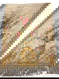 19TH C. FRENCH HAND WOVEN TAPESTRY: Circa 1850. Measures 1.75 meters x 1.2 meters. In good condition, minot tear.Estimate $2.500-3.000