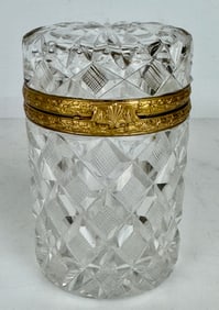 ORMOLU MOUNTED BACCARAT CRYSTAL BOX