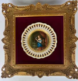 19TH C. MEISSEN RETICULATED PLTE