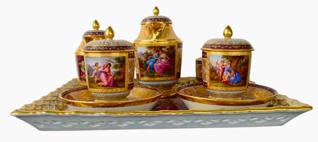 A MAGNIFICENT ROYAL VIENNA TETE-A-TETE