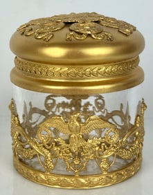ORMOLU MOUNTED BACCARAT CRYSTAL BOX
