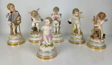 SET OF 6 MEISSEN CHERUBS