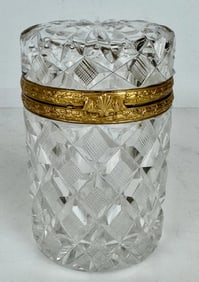 ORMOLU MOUNTED BACCARAT CRYSTAL BOX