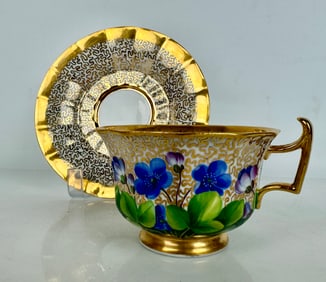 19TH C. MEISSEN CUP AND SAUCER