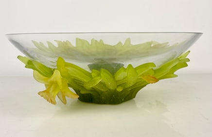 A LARGE DAUM PATE DE VERRE BOWL