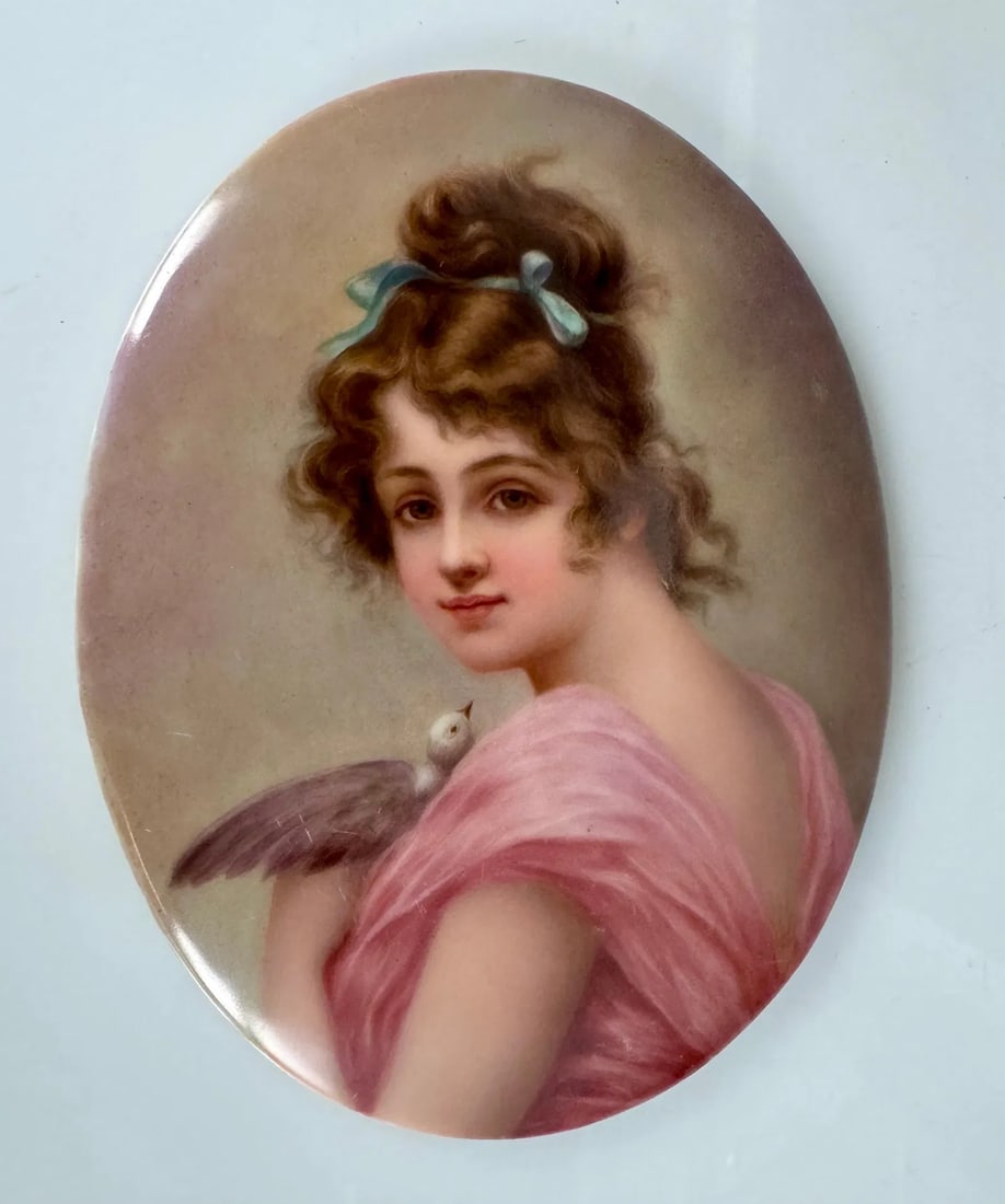 19TH C. GERMAN PORCELAIN PLAQUE: Measures 5 inches x4 inches . In good antique condition. Estimate $300-400