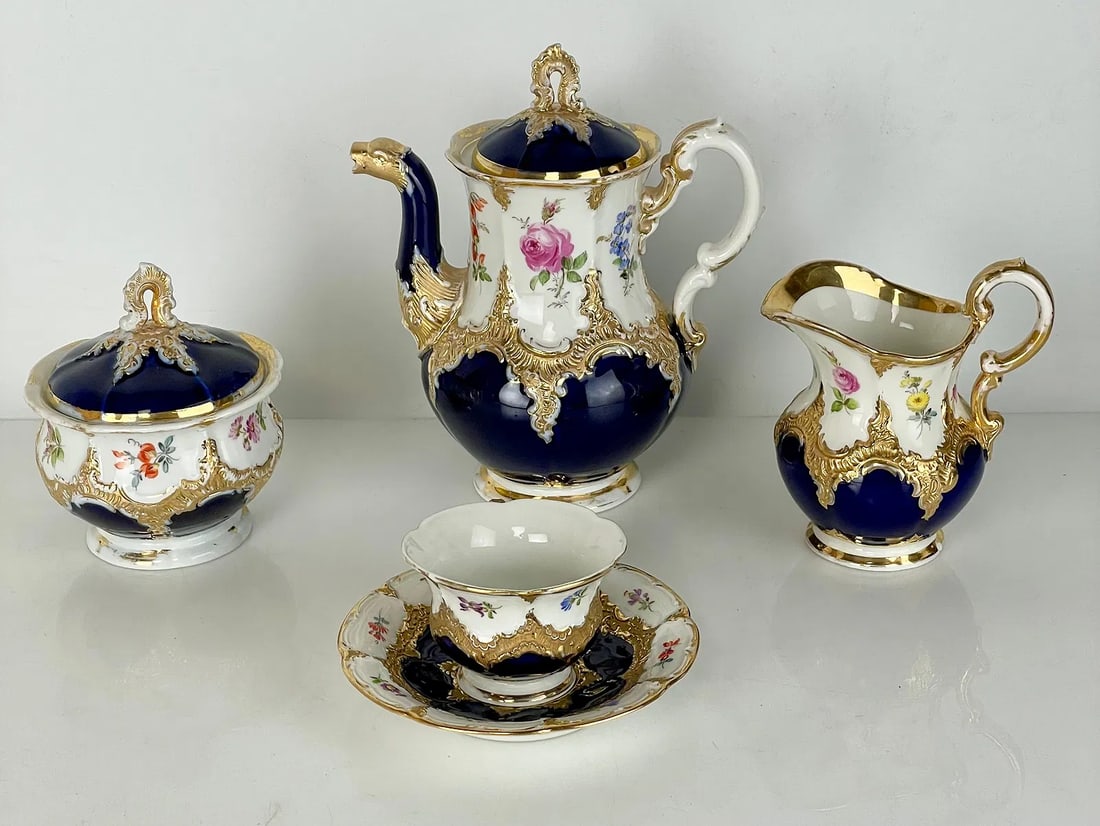MEISSEN TEA SET (1 of 6)