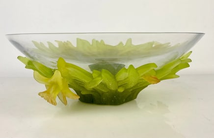 A LARGE DAUM PATE DE VERRE BOWL