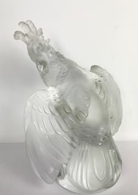LARGE LALIQUE COCKATOO