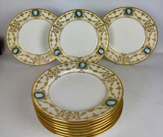 SET OF 10 MINTON PATE SUR PATE PLATES