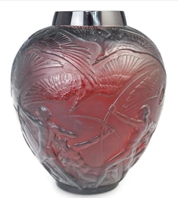 RENÉ LALIQUE ARCHERS VASE