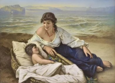BERLIN KPM PORCELAIN PLAQUE