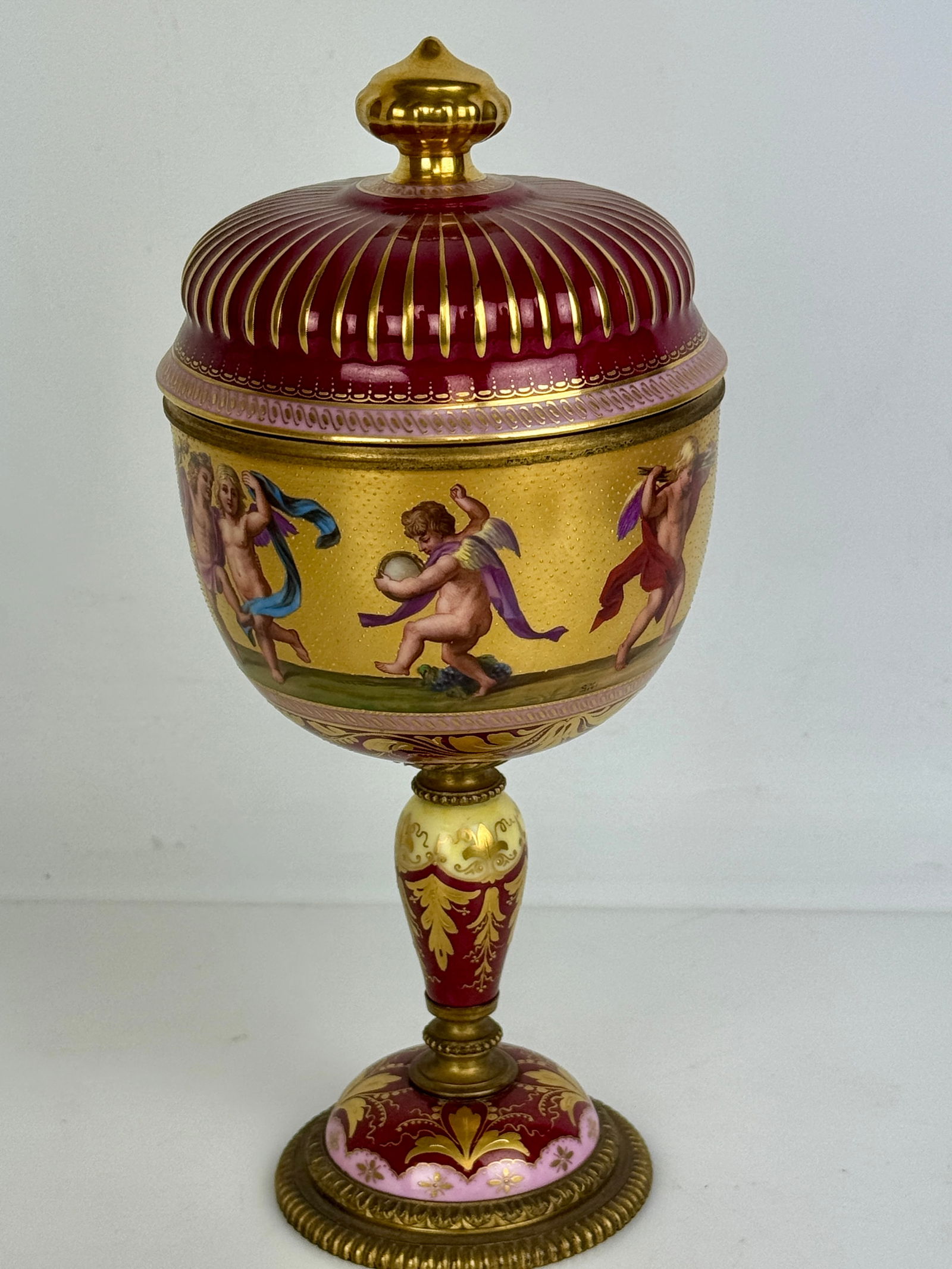 ROYAL VIENNA VASE AND COVER