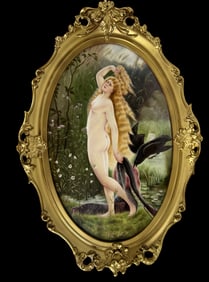 A LARGE BERLIN KPM PORCELAIN PLAQUE