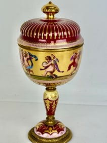 ROYAL VIENNA VASE AND COVER