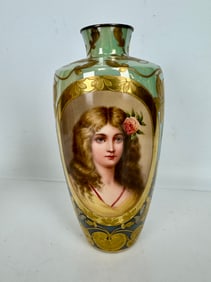 ROYAL VIENNA PORCELAIN VASE SIGNED WAGNER