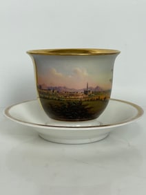 BERLIN KPM CUP AND SAUCER