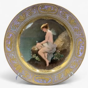 19TH C. ROYAL VIENNA PLATE OF PSYCHE