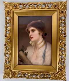 A FINE BERLIN KPM PORCELAIN PLAQUE