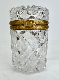 ORMOLU MOUNTED BACCARAT CRYSTAL BOX