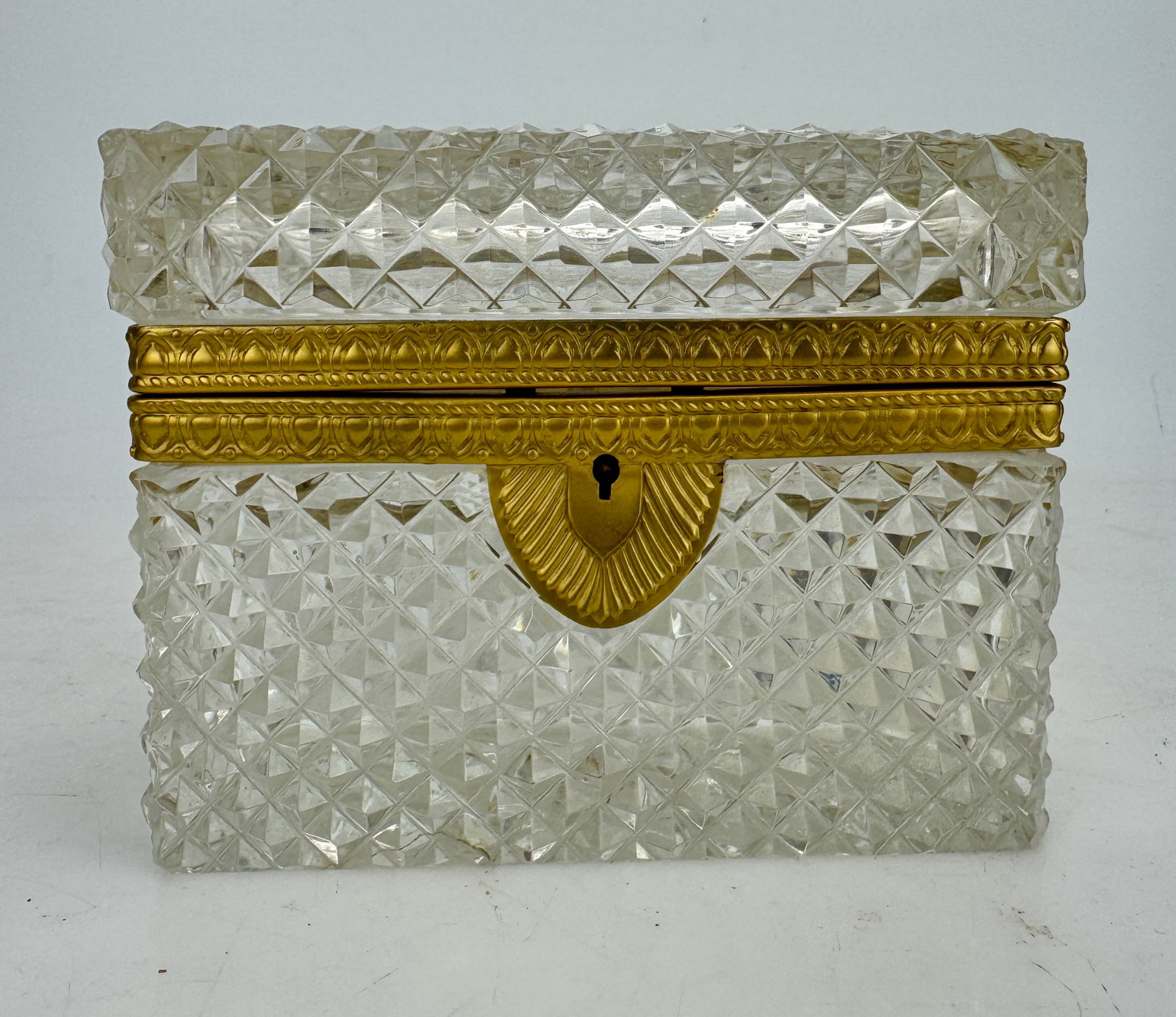 ORMOLU MOUNTED BACCARAT CRYSTAL BOX (1 of 4)