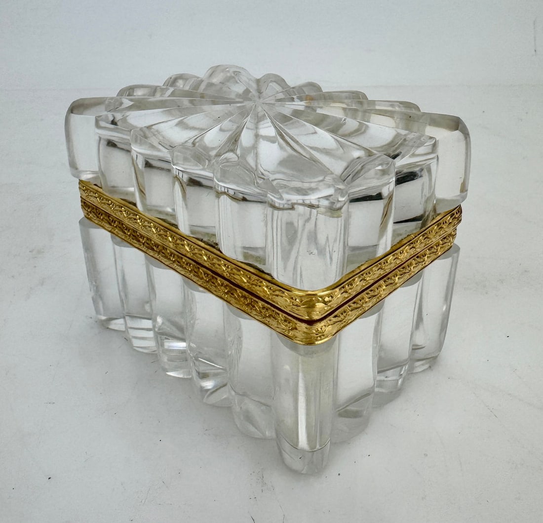 ORMOLU MOUNTED BACCARAT CRYSTAL BOX (1 of 3)
