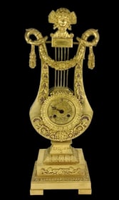 EMPIRE STYLE DORE BRONZE CLOCK