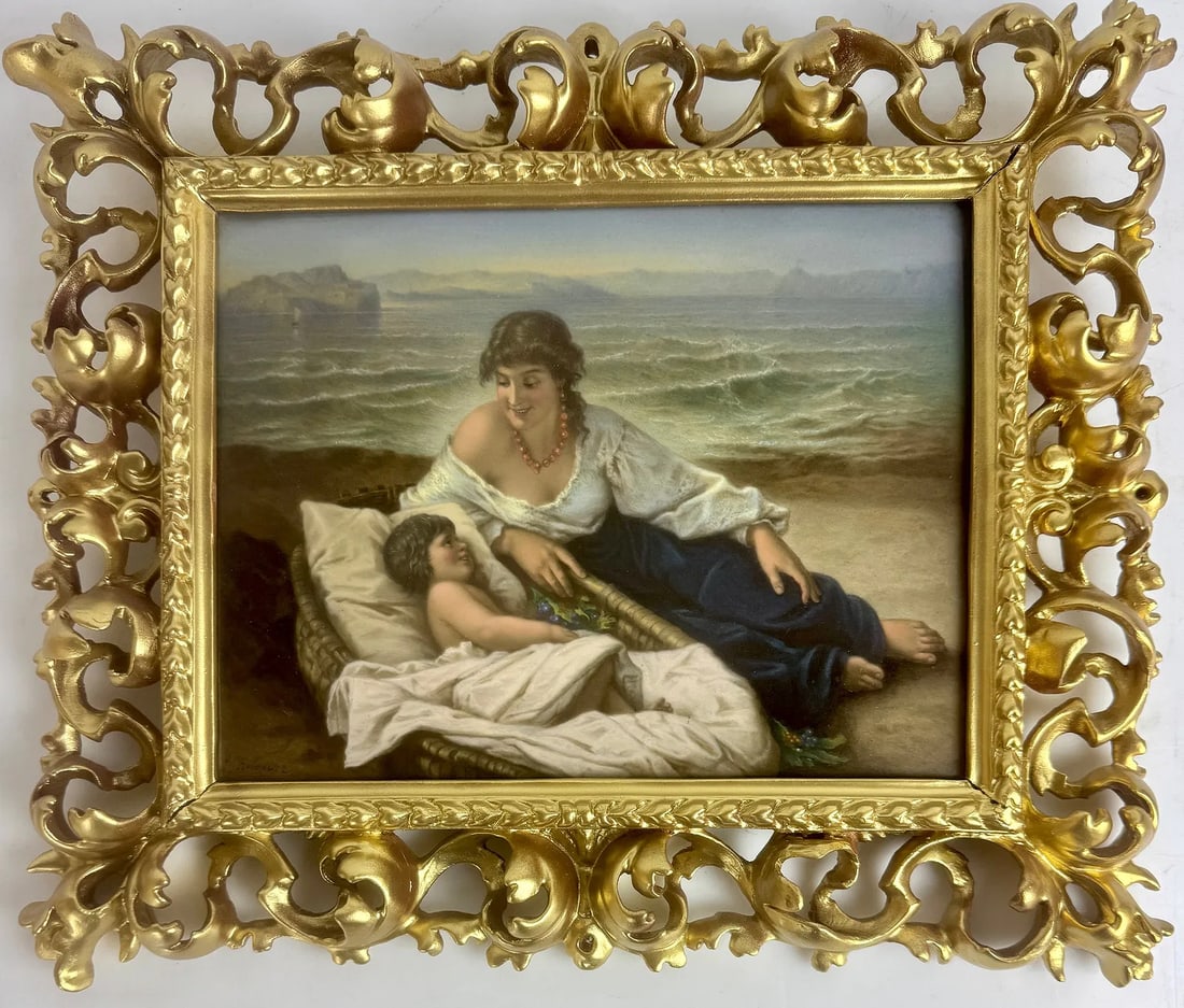 BERLIN KPM PORCELAIN PLAQUE: Circa 1900. Measures 10 inches x 8 inches . In good condition. Estimate $1200-1500