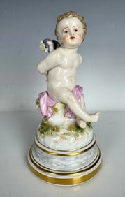 19TH C. MEISSEN CHERUB