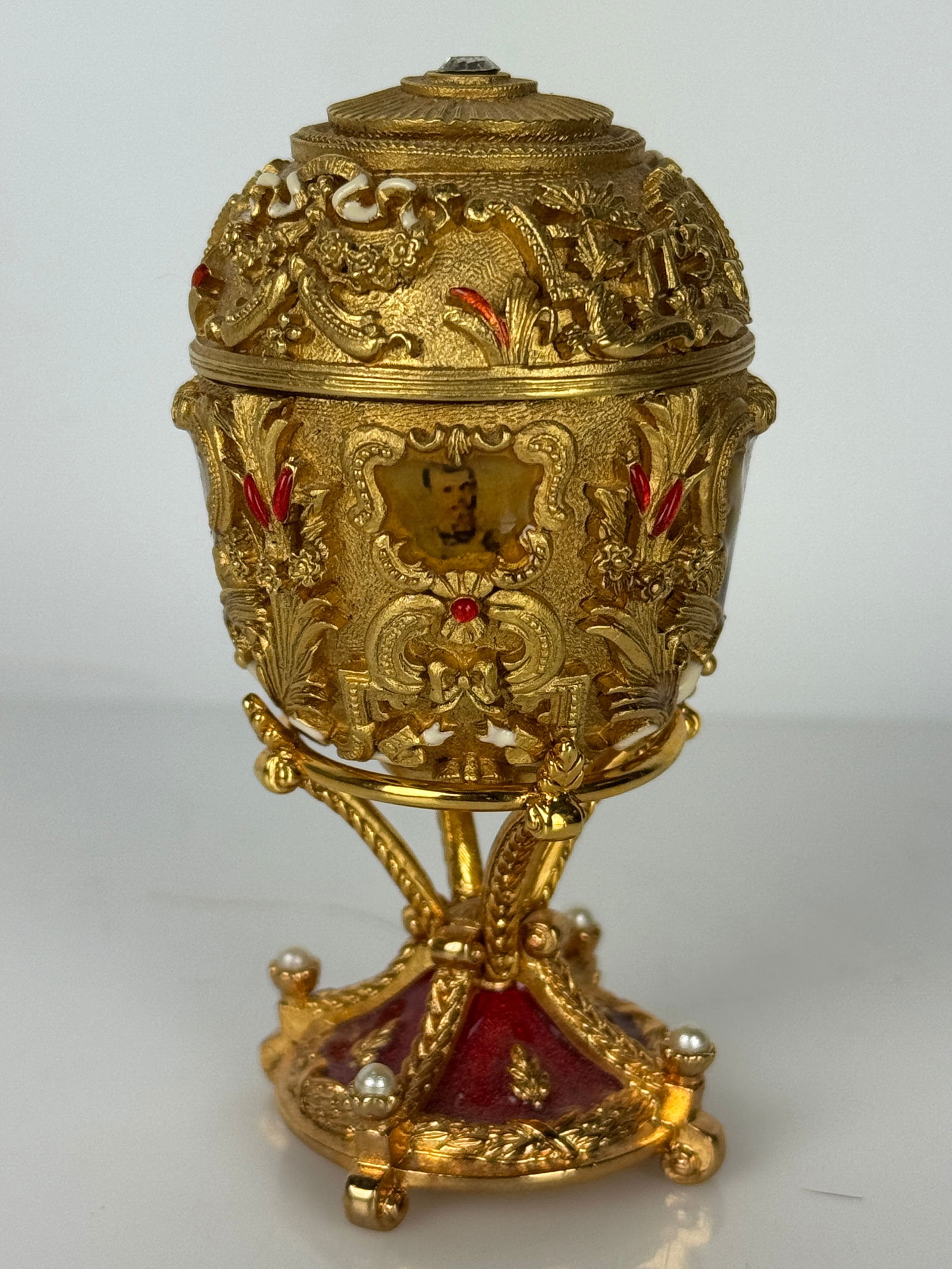 IMPERIAL FABERGE ENAMELLED EGG